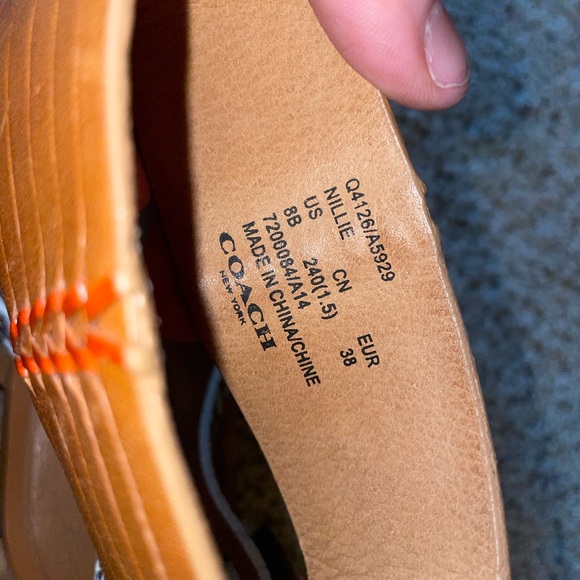 Coach Nillie Leather Gladiator sandals - Picture 6 of 7